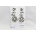 Traditional dangle women designer earring 925 sterling silver pearl stone C 419